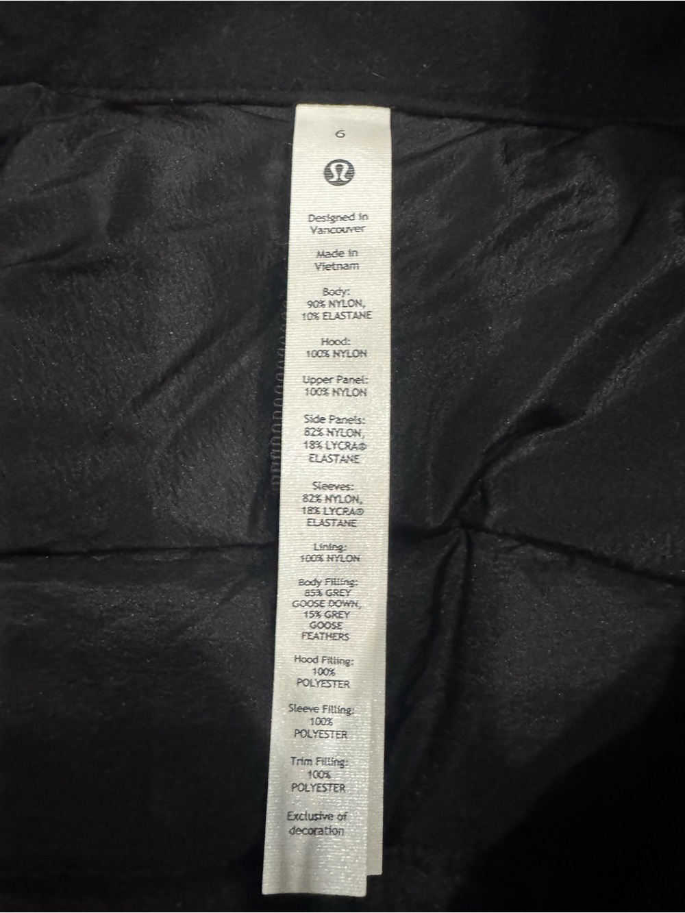 lululemon athletica Black Hooded Insulated Puffer Jacket - Picture 4 of 4